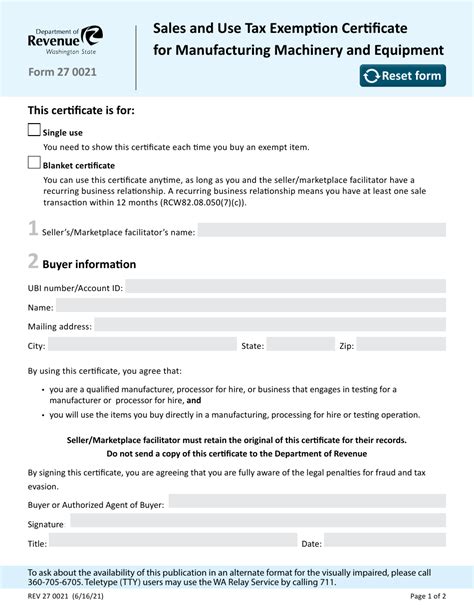 are cnc machines sales tax exempt in washington state|manufacturing machinery tax exemption form.